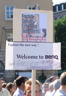29.9.2006: Demonstration am Wittelsbacher Platz