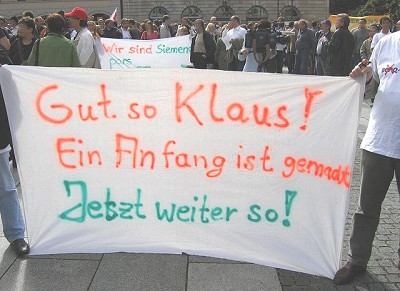 6.10.2006: Demonstration am Wittelsbacher Platz