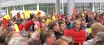 Demo gegen den Personalabbau bei NSN.